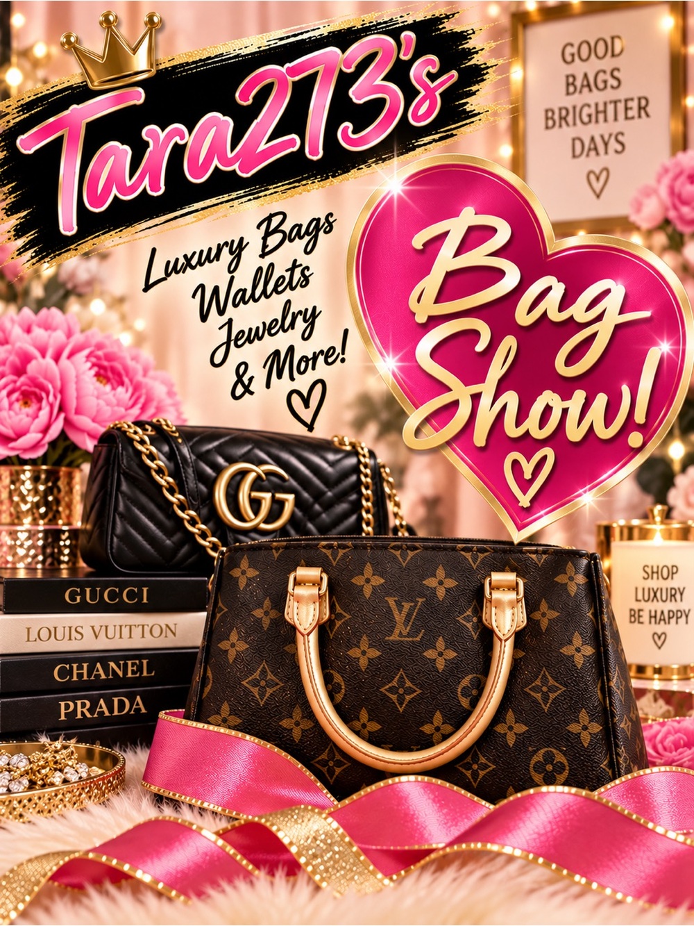 Tara273 is Live with a Bag Share Show!
